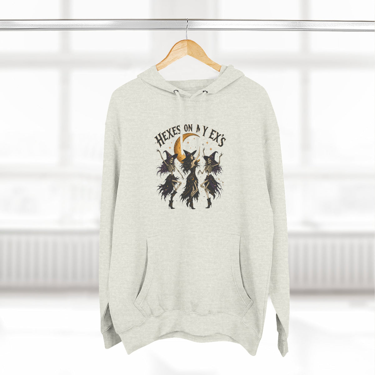Hexes On My Exes Hoodie — Witchy Witchcraft Graphic Fleece Pullover