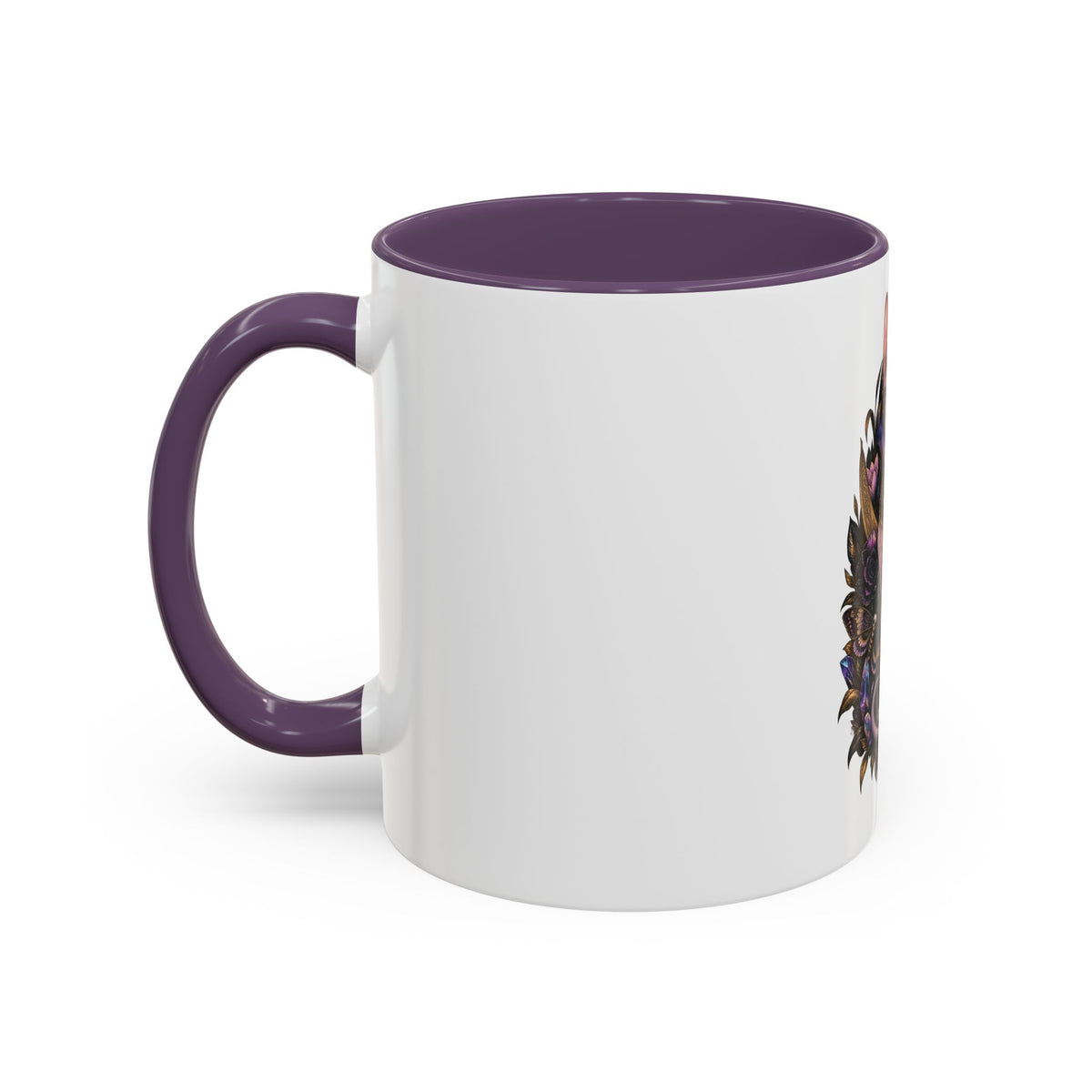 Mystic Sphynx Cat Coffee Mug — Magical Moon & Floral Accent (11/15 oz)