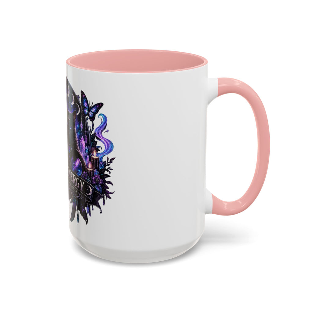 Own Your Energy Black Cat Coffee Mug – Spiritual Moon Phase Tea Cup