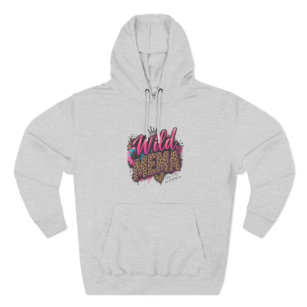 Wild Heart MEMA Leopard Print Hoodie — Women’s Trendy Graphic Pullover