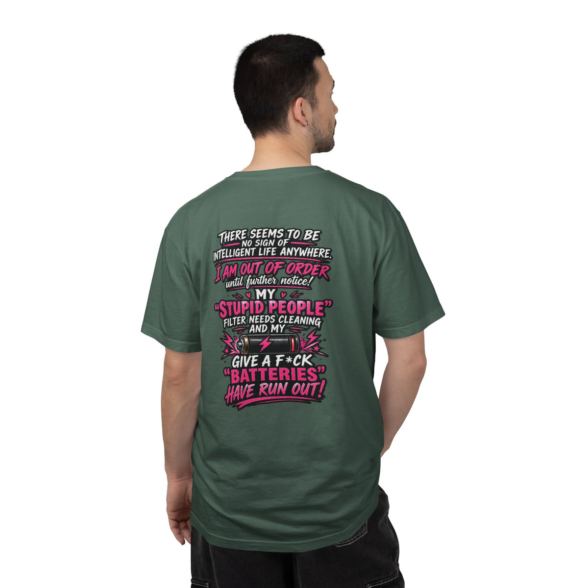 Graphic T-Shirt — 'I Am Out of Order' Humorous Rock Skull Tee