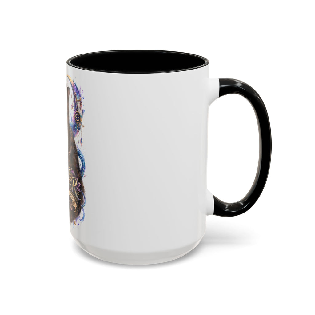 Cancer Zodiac Tortoiseshell Cat Accent Coffee Mug – Astrological Cat Lover Gift (11/15oz)