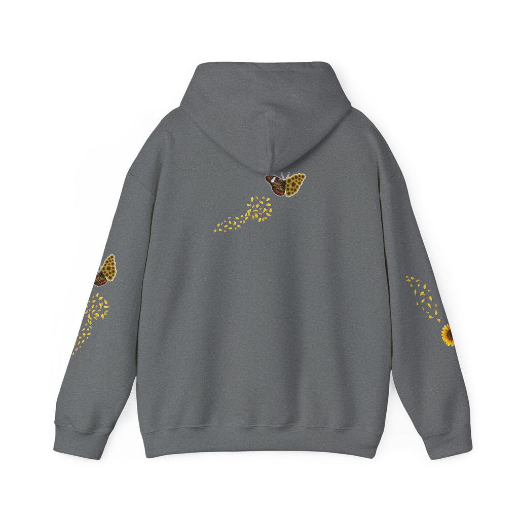 Sunflower Kitten Hoodie | Cute Cat, Sunflower Sleeve Design