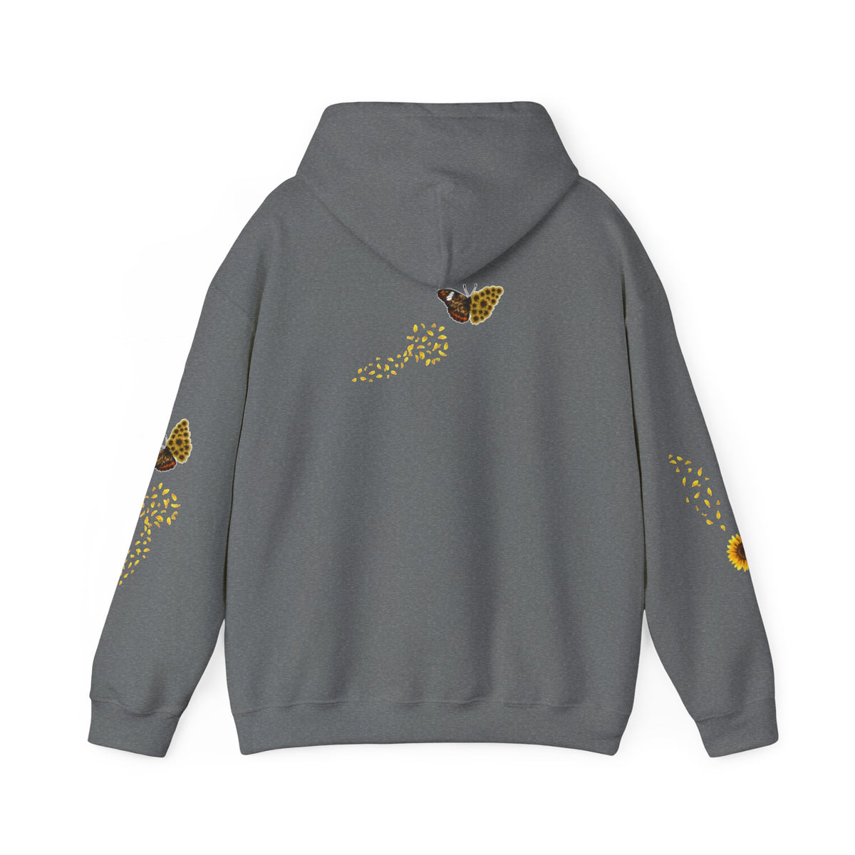 Sunflower Kitten Hoodie | Cute Cat, Sunflower Sleeve Design