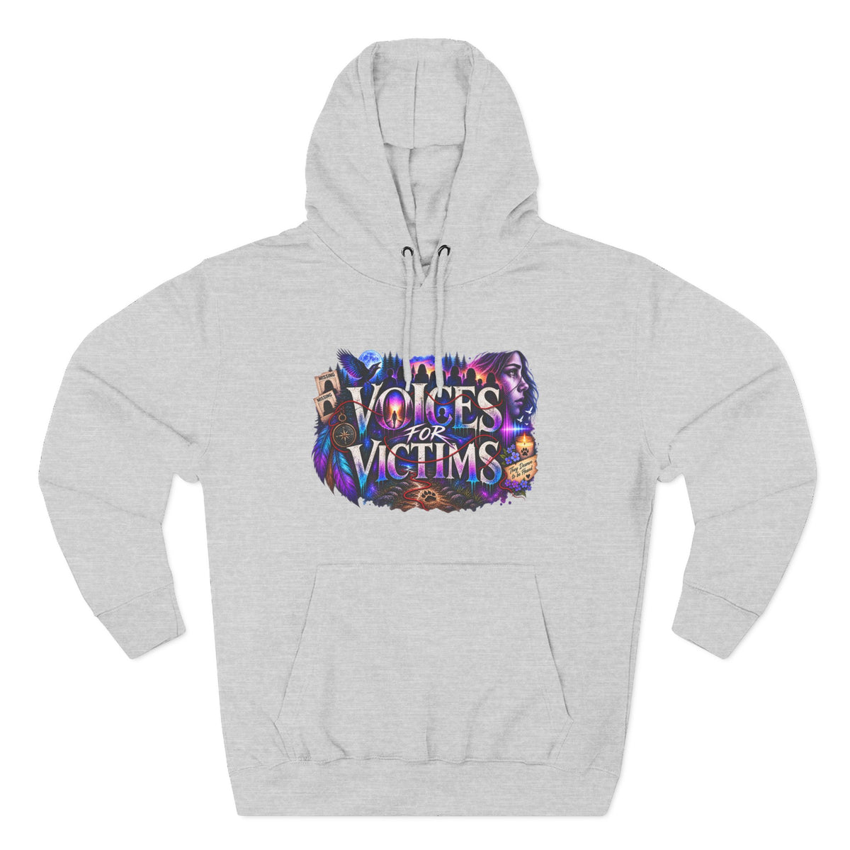 Voices for Victims Graphic Hoodie — Support & Awareness Pullover