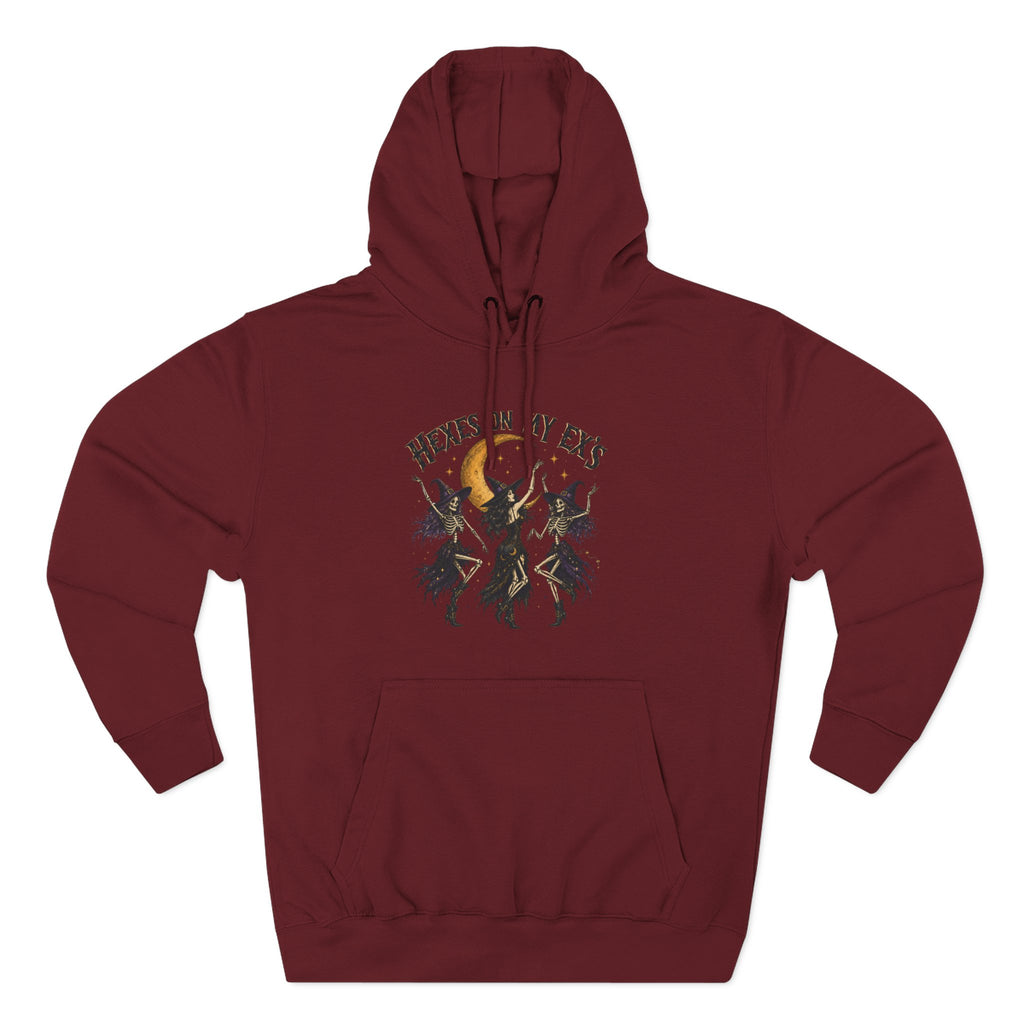 Hexes On My Exes Hoodie — Witchy Witchcraft Graphic Fleece Pullover