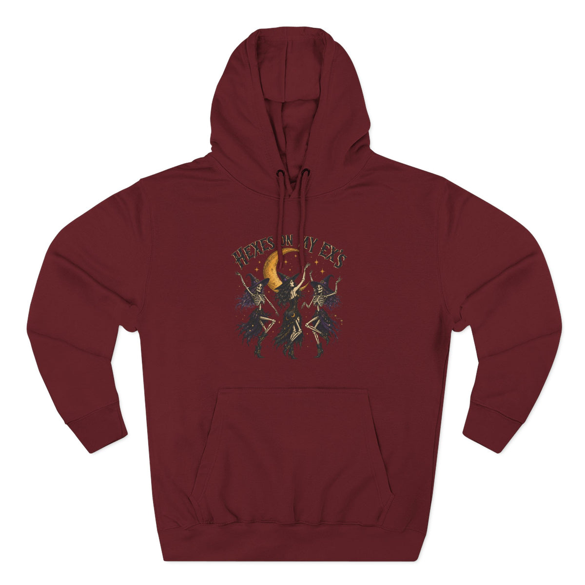 Hexes On My Exes Hoodie — Witchy Witchcraft Graphic Fleece Pullover