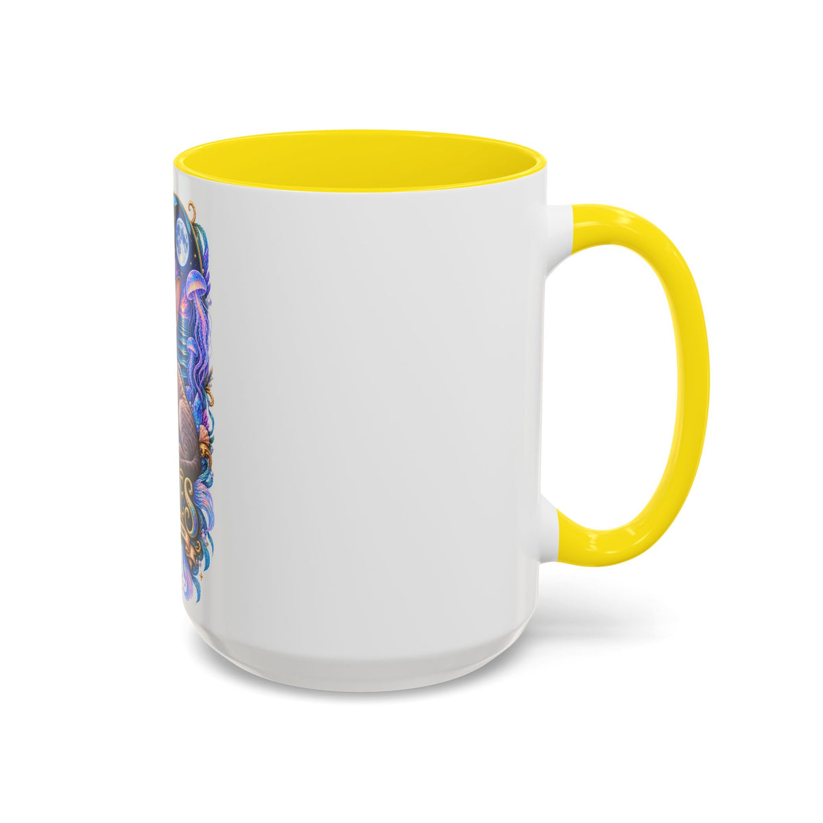 Pisces Devon Rex Cat Accent Coffee Mug — Zodiac Astrology Ceramic Mug (11/15oz)