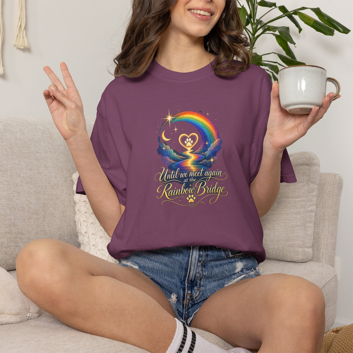 Until we meet again- Rainbow Bridge Memorial tee