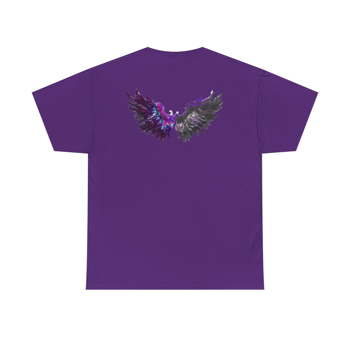Free Spirit Tee — Purple Galaxy Wings Graphic T-Shirt