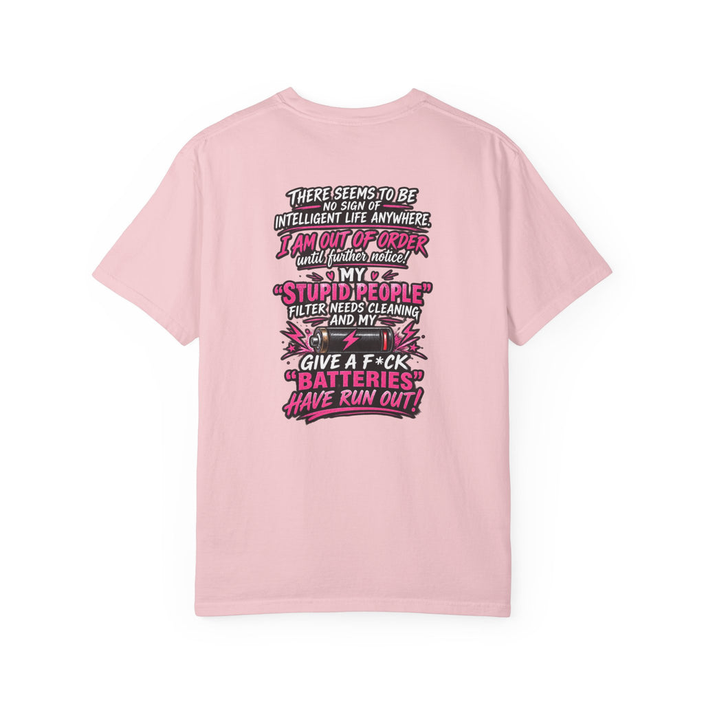 Graphic T-Shirt — 'I Am Out of Order' Humorous Rock Skull Tee