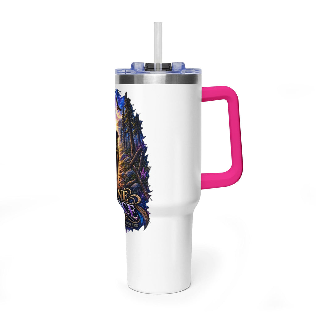 40oz Vacuum Tumbler – “Divine Justice” Support the mission