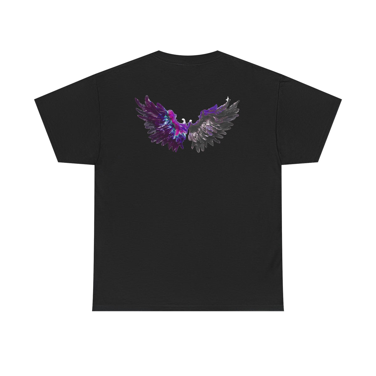 Free Spirit Tee — Purple Galaxy Wings Graphic T-Shirt