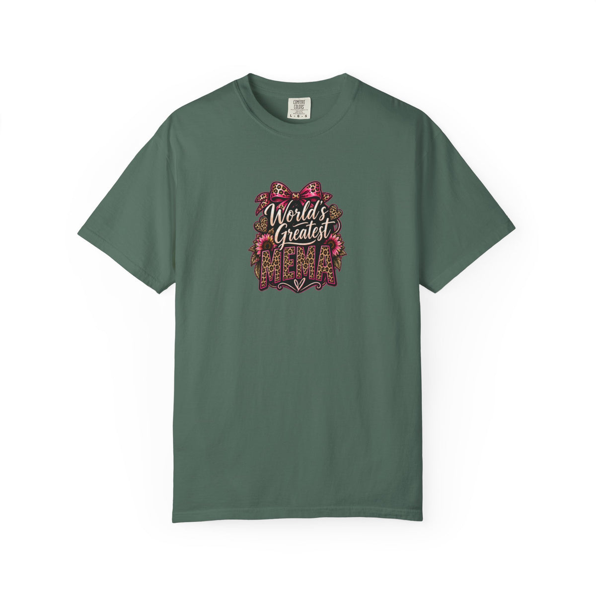 T-Shirt — "World's Greatest Mama" Floral Graphic Tee