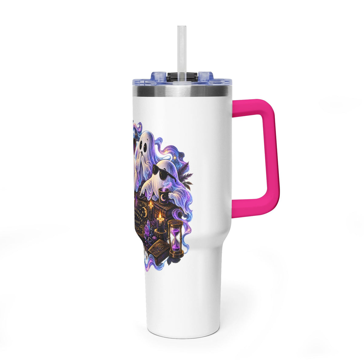 Ghost Crew 40oz Thermal Tumbler — Cute Halloween Ghosts Design