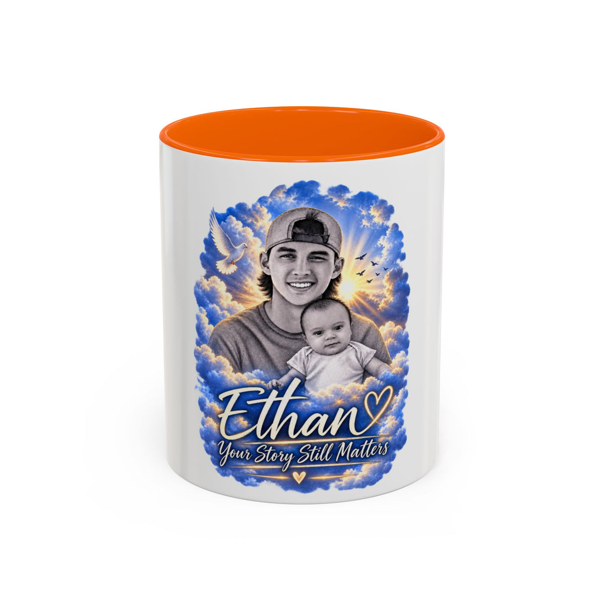 Memorial Photo Coffee Mug - "Ethan" Personalized Keepsake (You Story Still Matters)