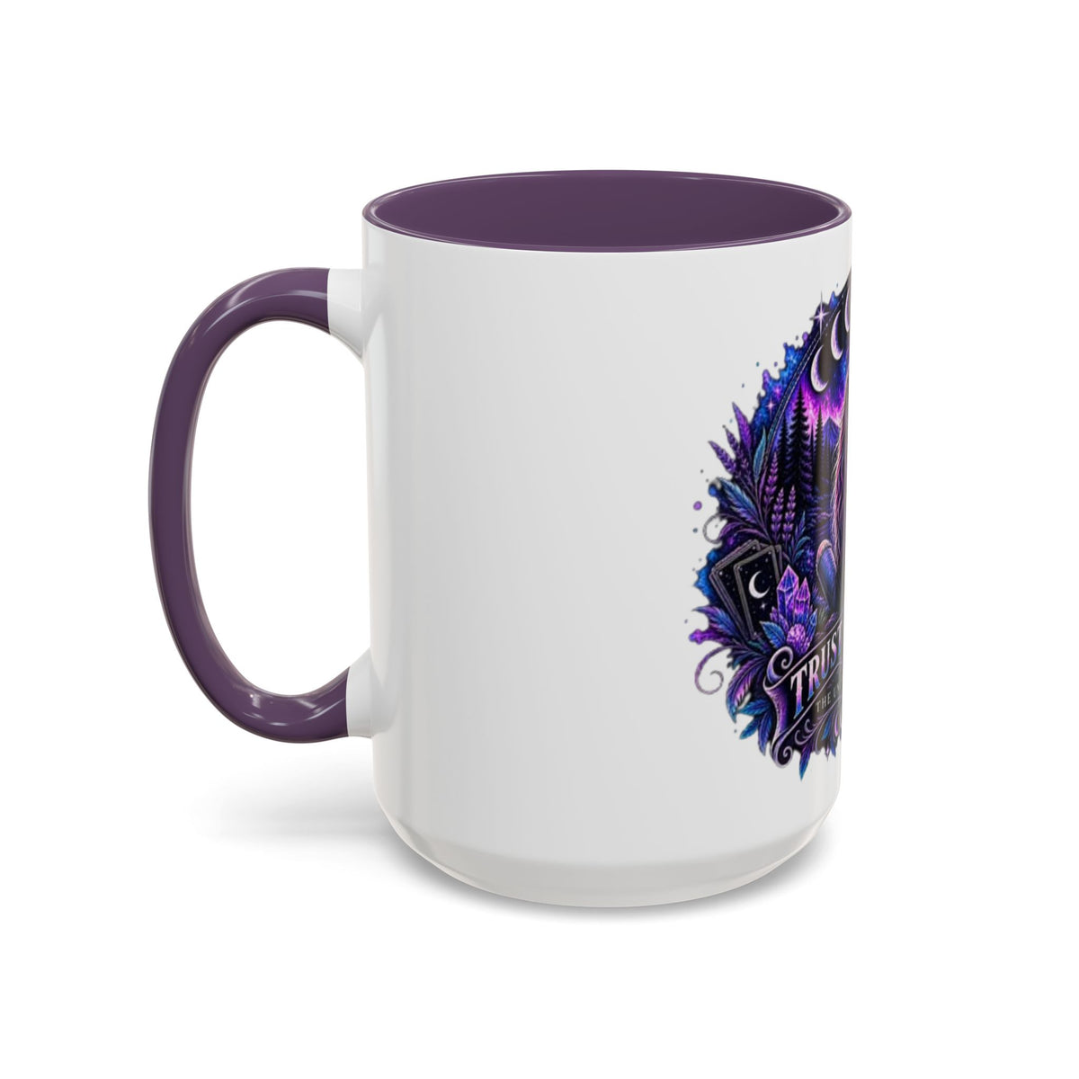 Mystic Moon Coffee Mug — "Trust the Signs" Night Sky Design