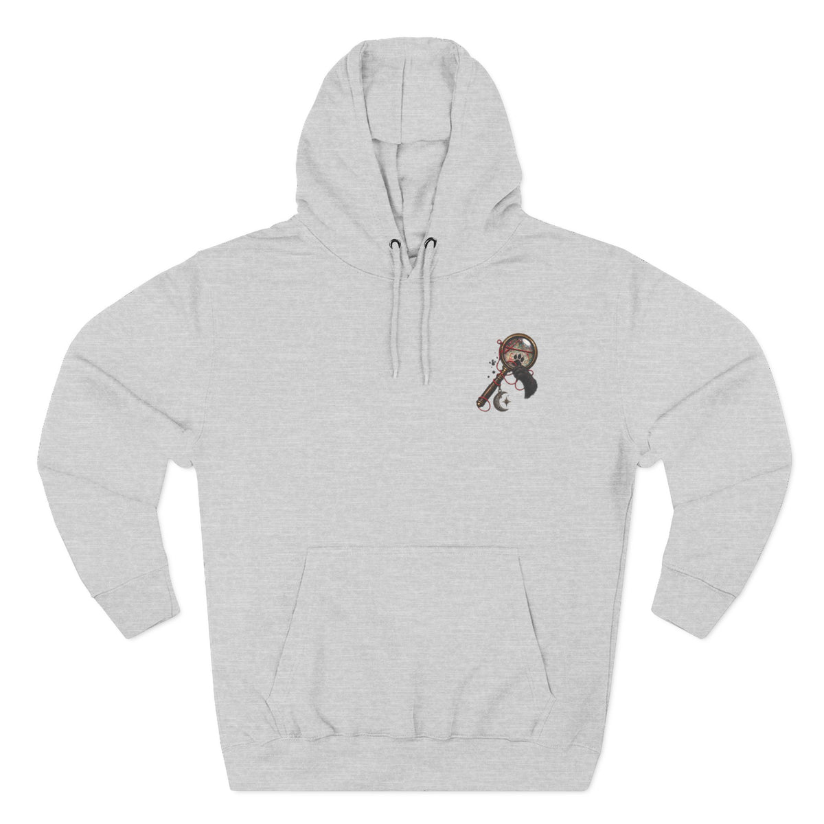Detective Collage Hoodie — Vintage Mystery Photos & Magnifying Glass Graphic