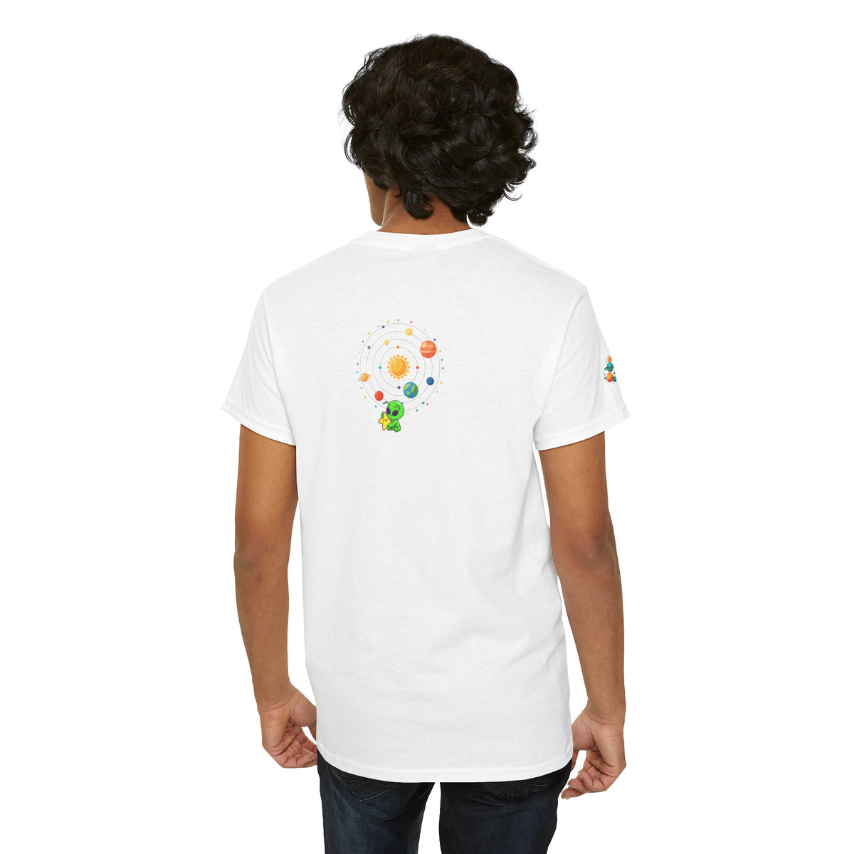 T-Shirt - 'Stay Weird' Cute Alien Space Graphic Tee (Playful, Casual Gift)
