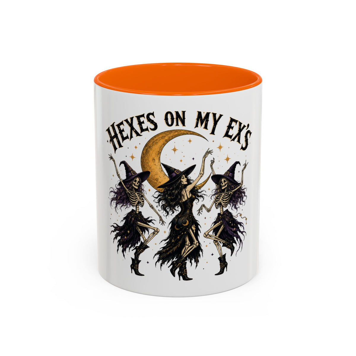Hexes on My Ex's Witch Coffee Mug — Funny Halloween Accent Mug (11/15oz)