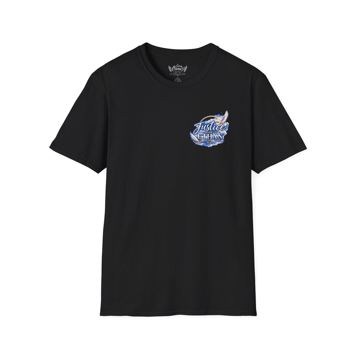 T-Shirt — "Justice for Ethan" " Your story still matters" Memorial Tee ( Angel Wing Edition)