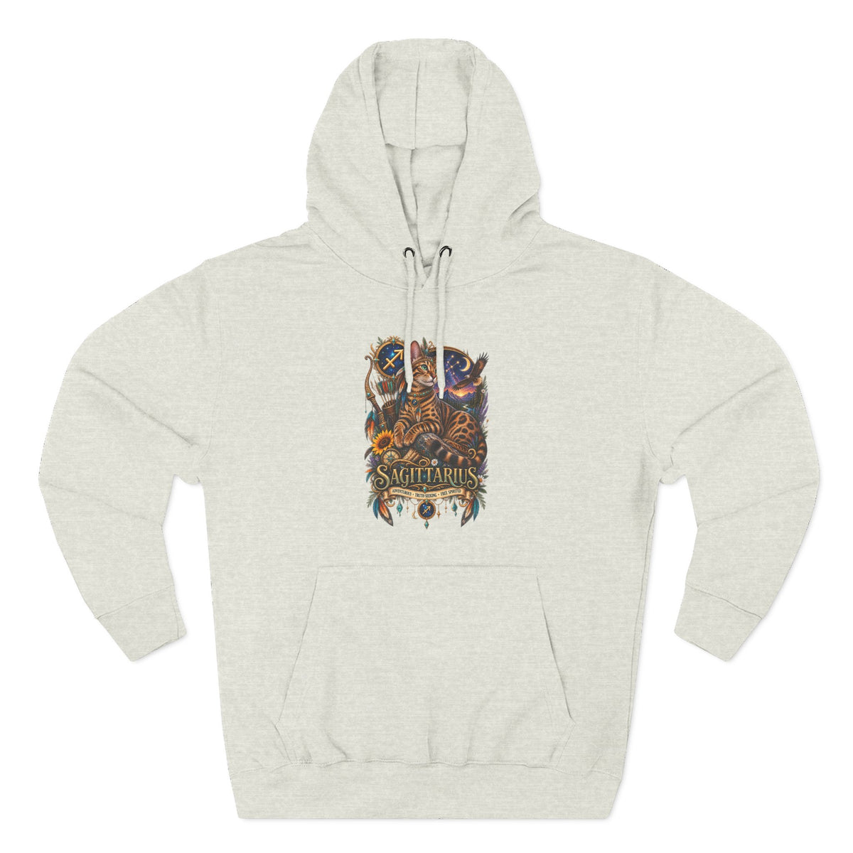 Sagittarius Bengal Zodiac Hoodie — Celestial Archer Constellation Graphic