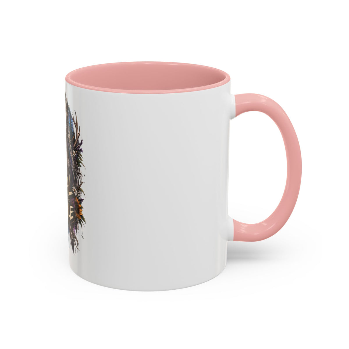Feral Not Fragile Wolf Accent Coffee Mug (11oz & 15oz)