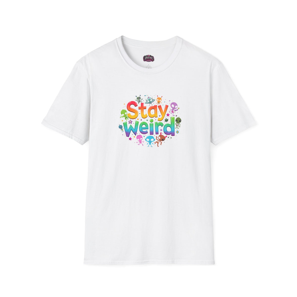 Stay Weird T-Shirt — Colorful Cute Alien Graphic Tee
