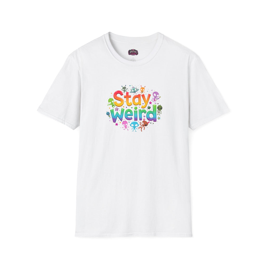 Stay Weird T-Shirt — Colorful Cute Alien Graphic Tee