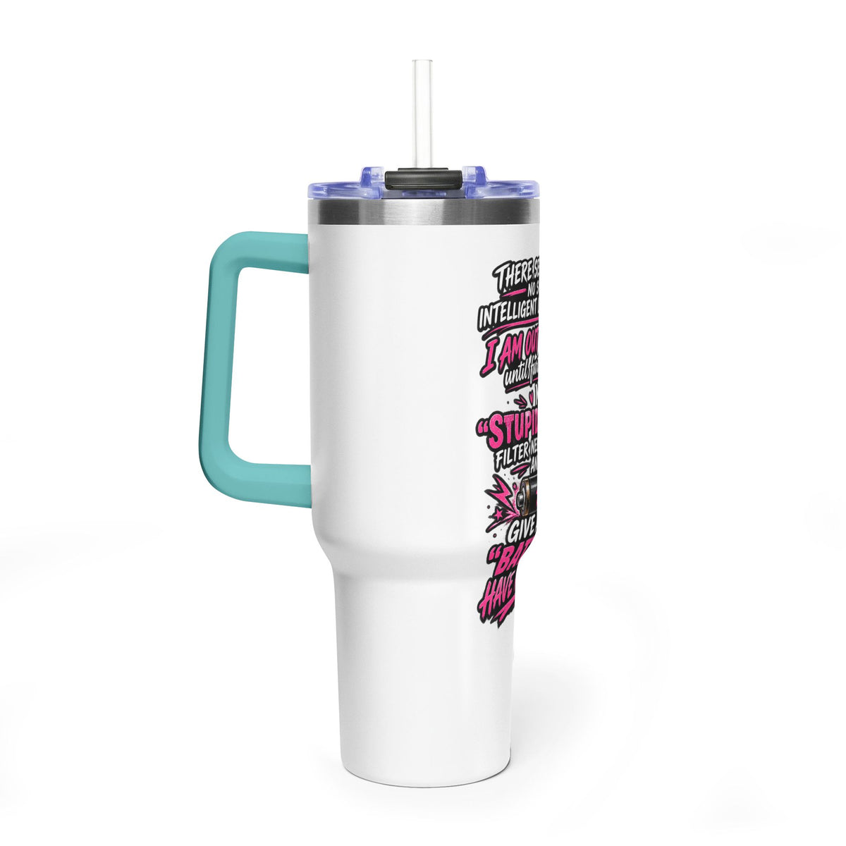 40oz Thermal Tumbler – Funny "Out of Order" Battery Joke Travel Mug