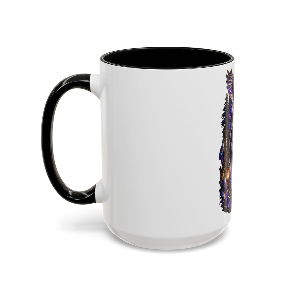Guided by the Unseen Coffee Mug — Wolf & Owl Spirit Animal Accent Mug (11/15oz)