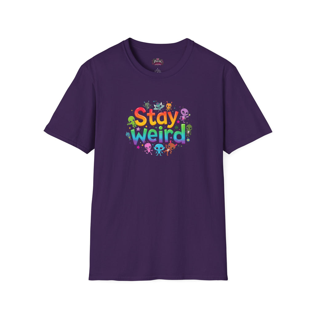 Stay Weird T-Shirt — Colorful Cute Alien Graphic Tee