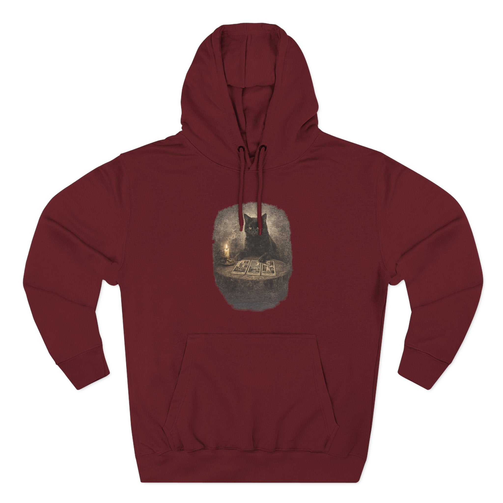 Tarot Black Cat Pull Over Hoodie