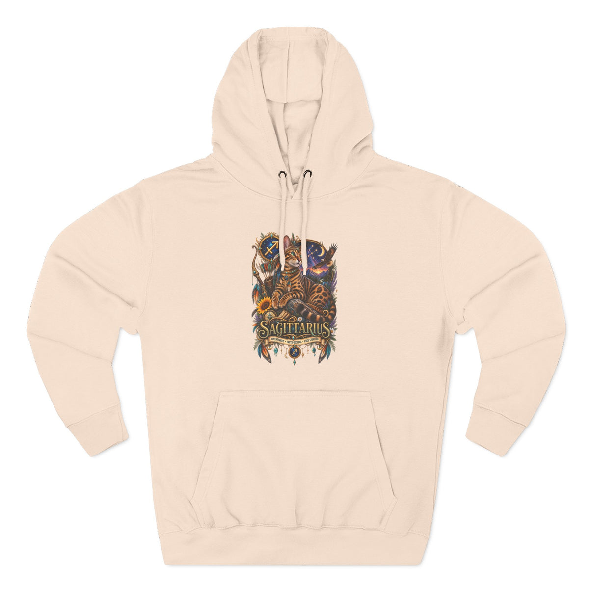 Sagittarius Bengal Zodiac Hoodie — Celestial Archer Constellation Graphic