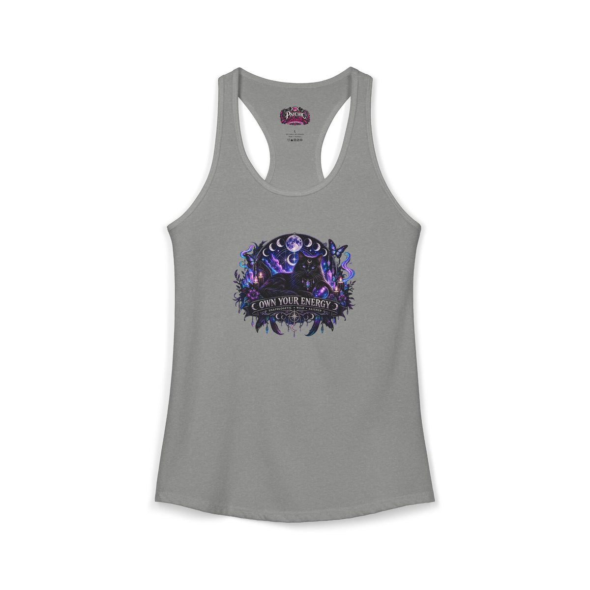 Own your Energy Majestic Black Cat Tank