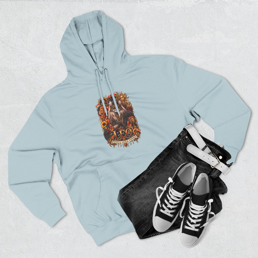 Leo Maine Coon Zodiac Hoodie — Mystical Celestial Cat Astrology Design