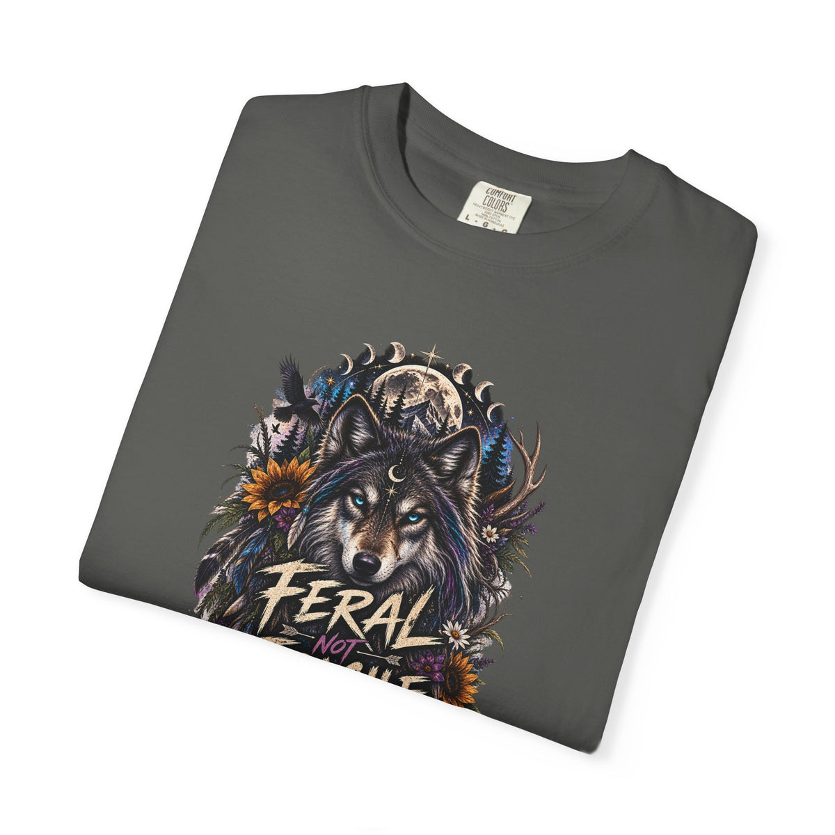 Feral Fragile Wolf T-Shirt — Vintage Wildlife Graphic Tee