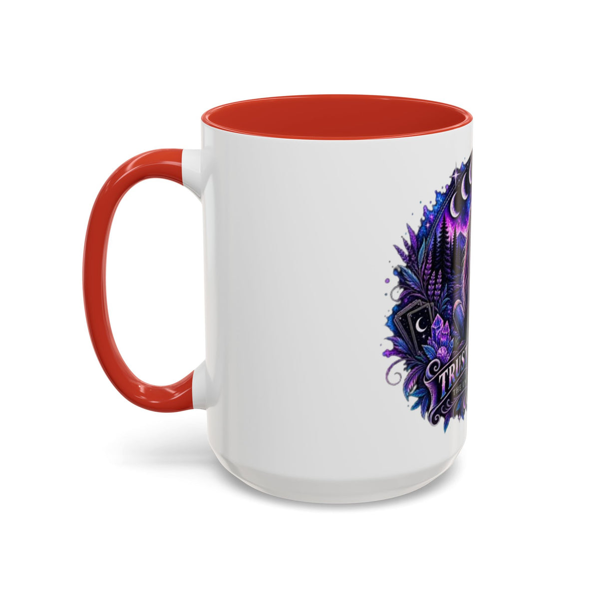 Mystic Moon Coffee Mug — "Trust the Signs" Night Sky Design