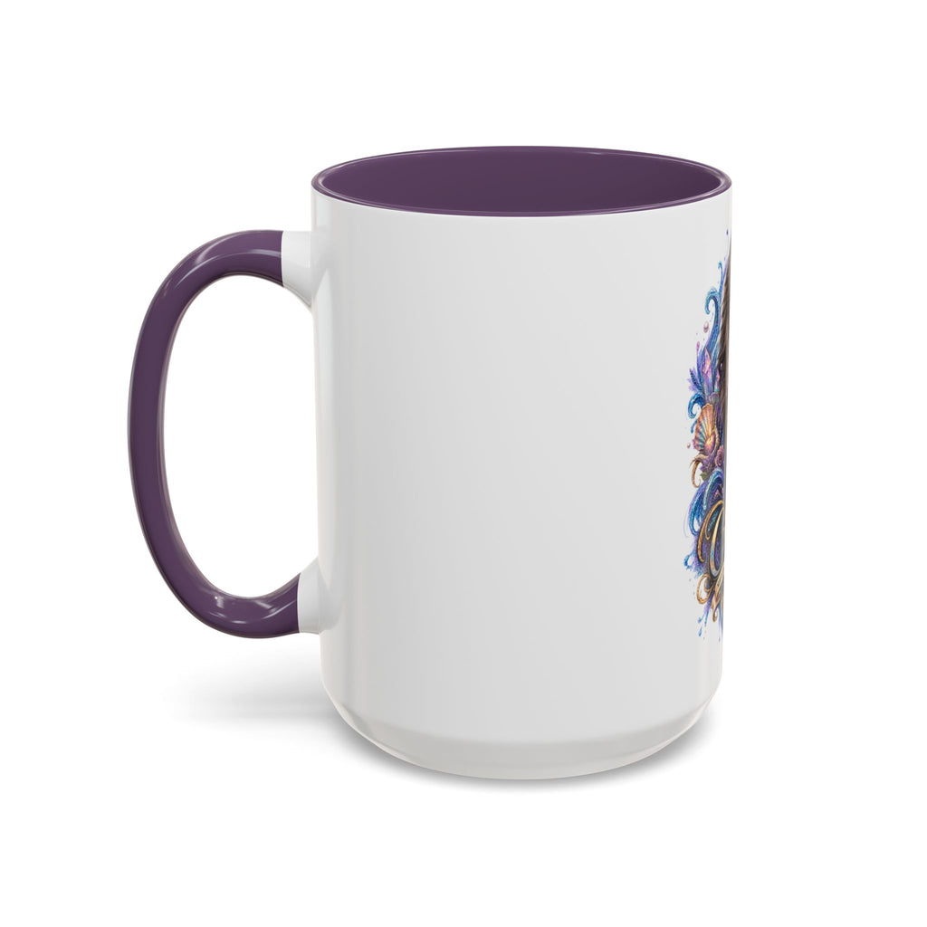 Cancer Zodiac Tortoiseshell Cat Accent Coffee Mug – Astrological Cat Lover Gift (11/15oz)
