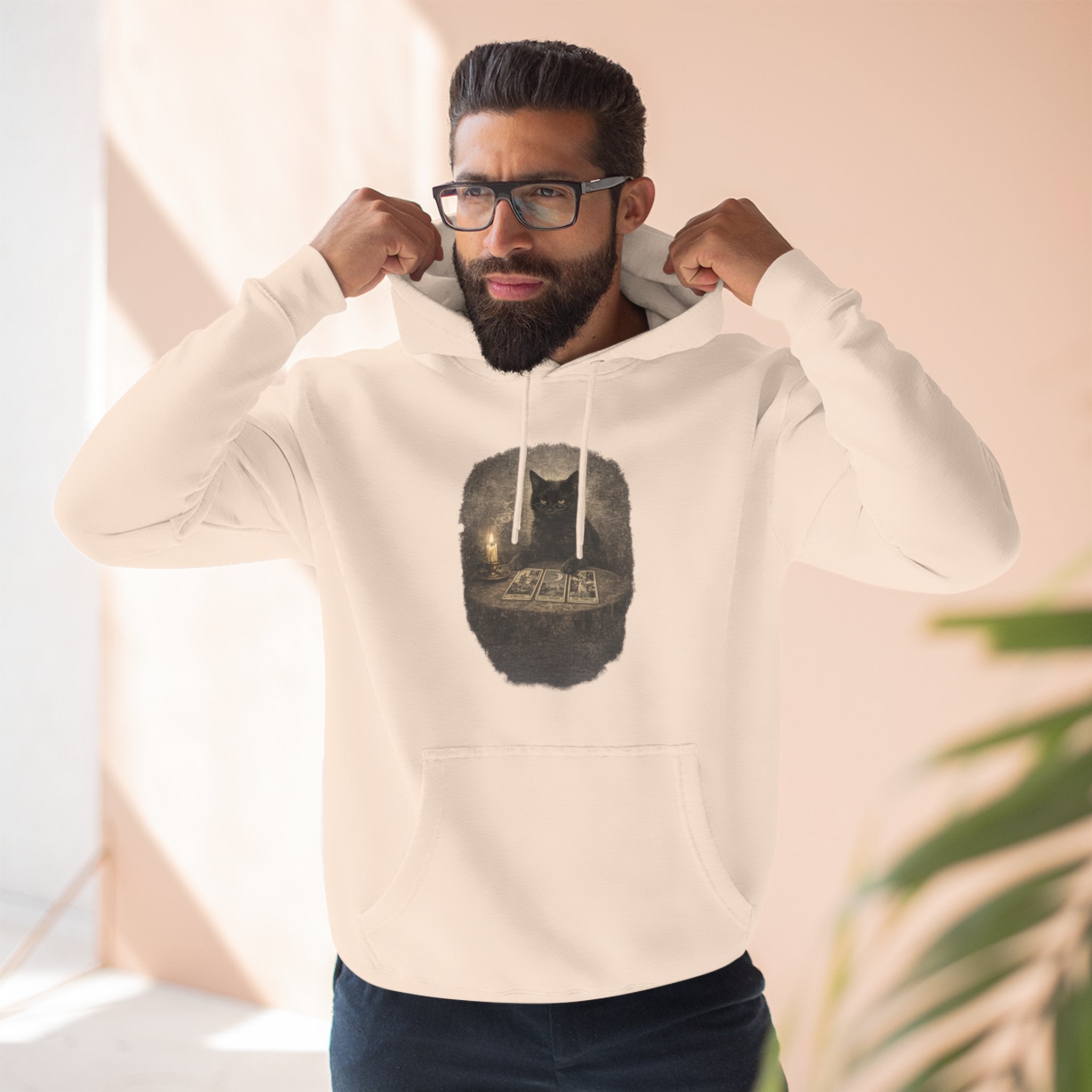 Tarot Black Cat Pull Over Hoodie