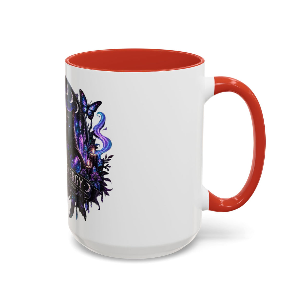 Own Your Energy Black Cat Coffee Mug – Spiritual Moon Phase Tea Cup