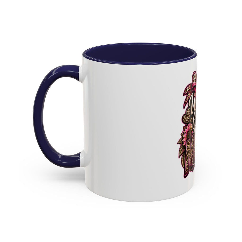 World's Greatest Mema Accent Coffee Mug – Leopard Pink Bow Gift for Grandma (11/15 oz)