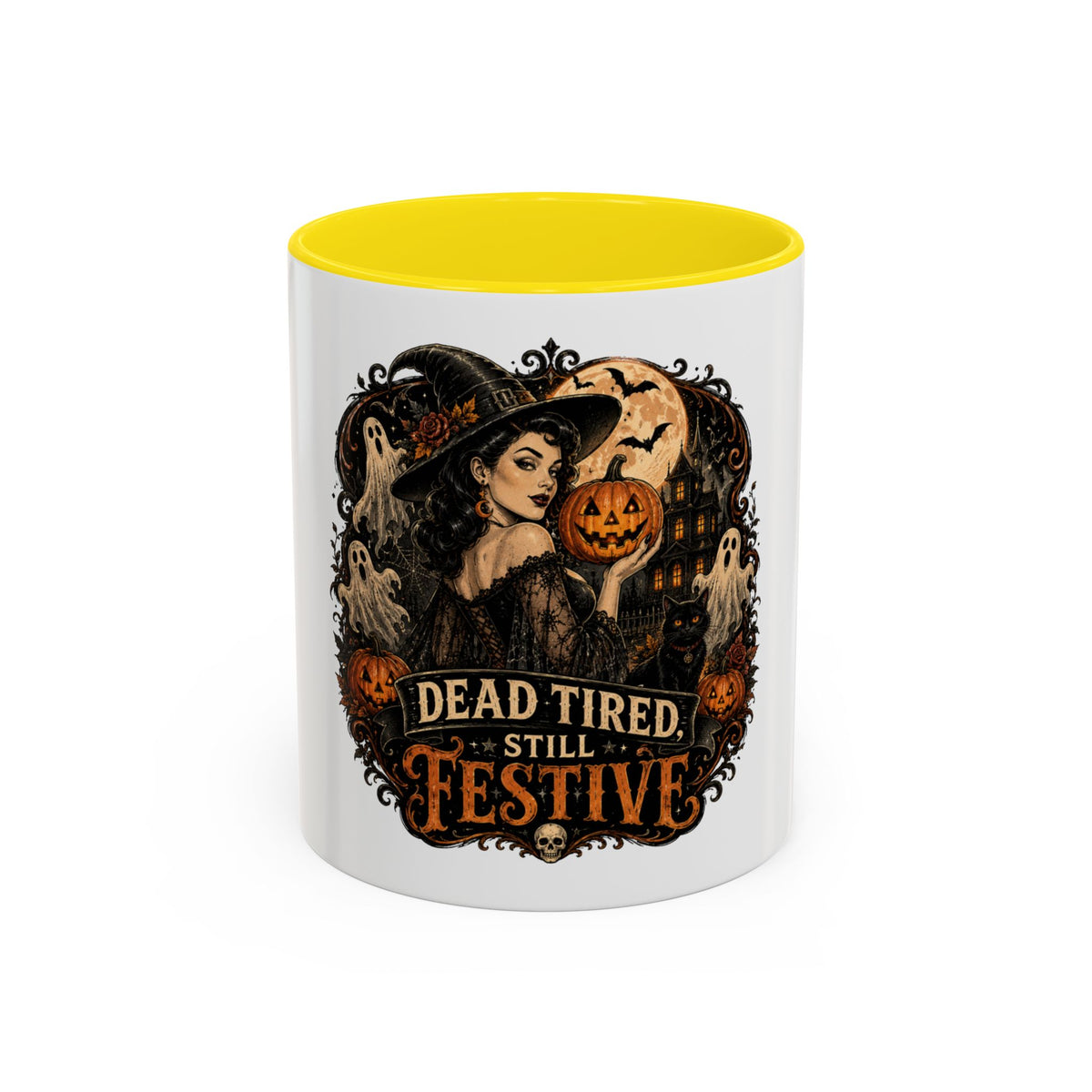 Dead Tired Still Festive Halloween Coffee Mug