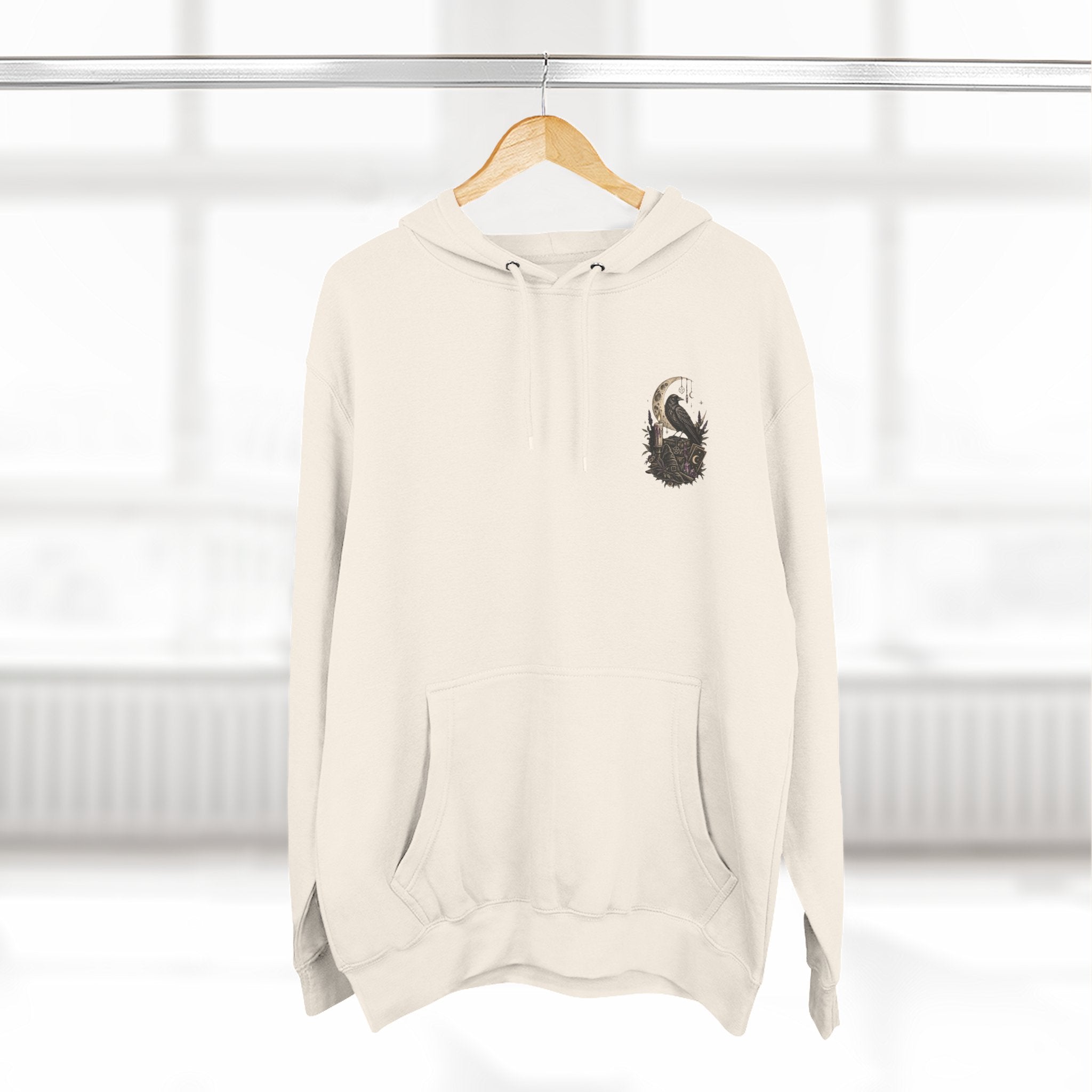 Witchy Trio Graphic Hoodie – 'Girls Will Be Girls' Vintage Moonback Sweatshirt
