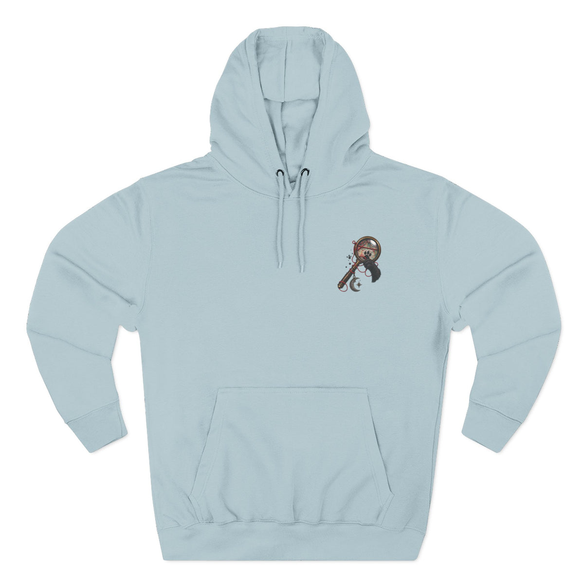 Detective Collage Hoodie — Vintage Mystery Photos & Magnifying Glass Graphic