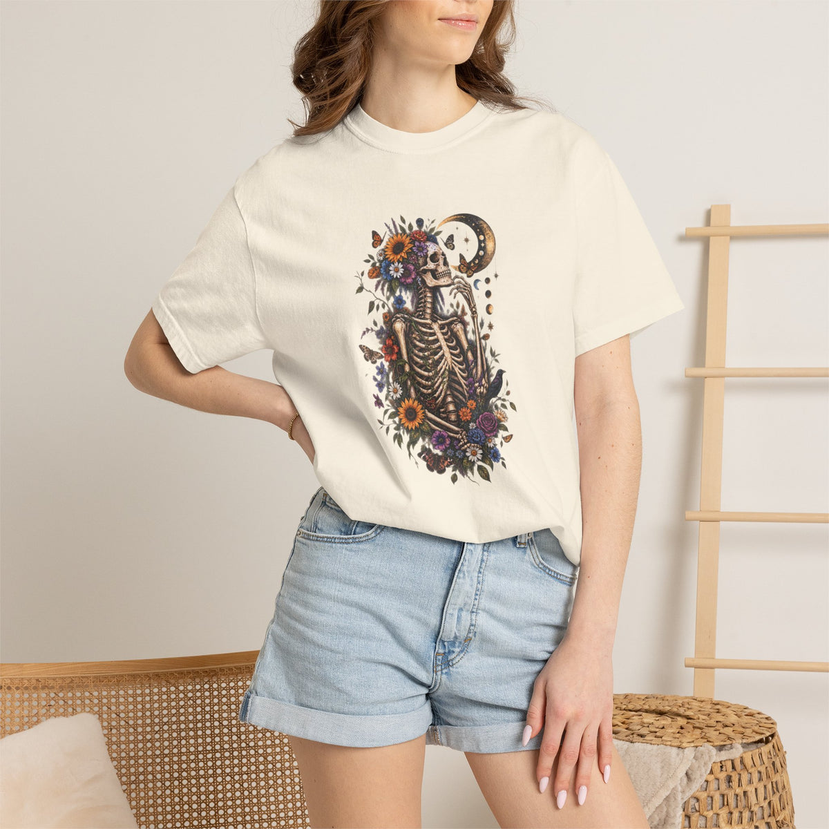 Floral Skeleton T-Shirt — Gothic Floral