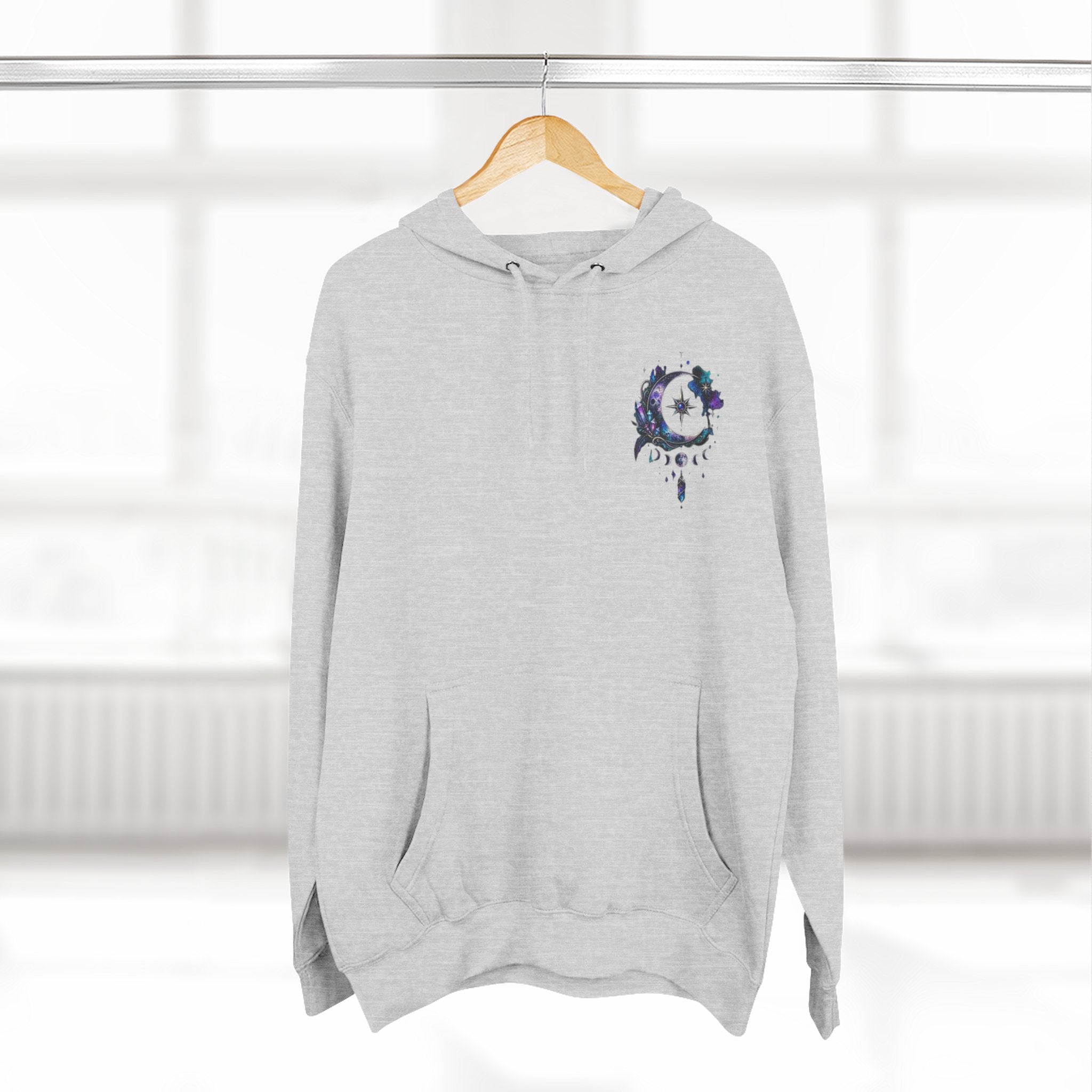 Mystic Moon Hoodie — "Trust the Signs" Celestial Fleece Pullover