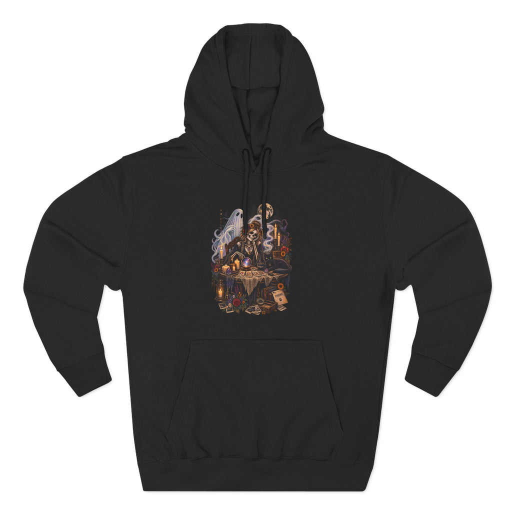 Skeleton, Cat and Ghost Tarot Seance- Paranormal Tees