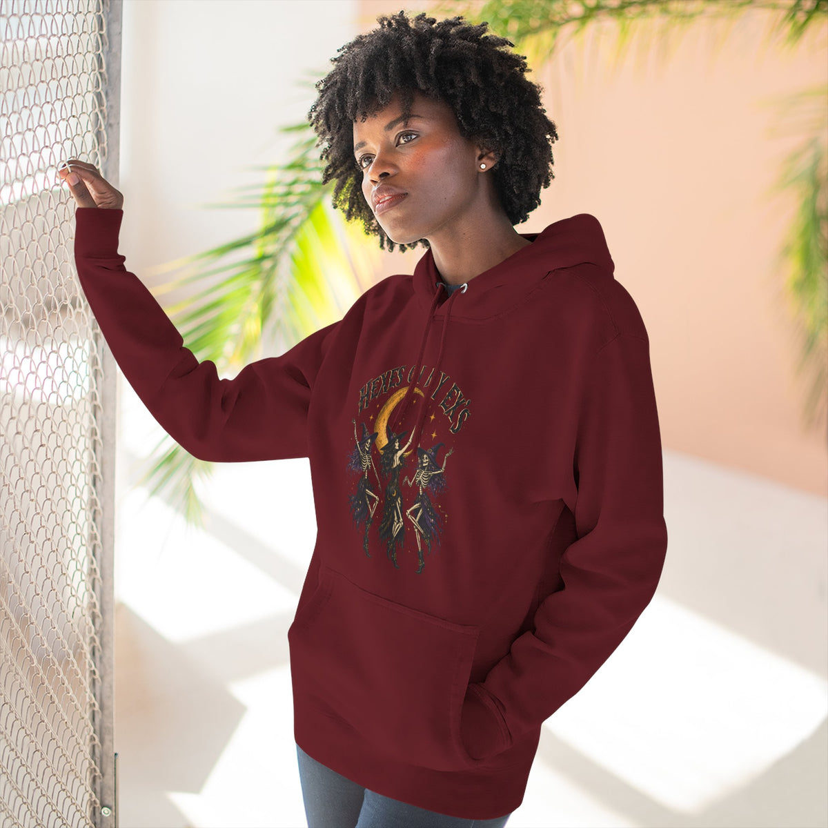 Hexes On My Exes Hoodie — Witchy Witchcraft Graphic Fleece Pullover