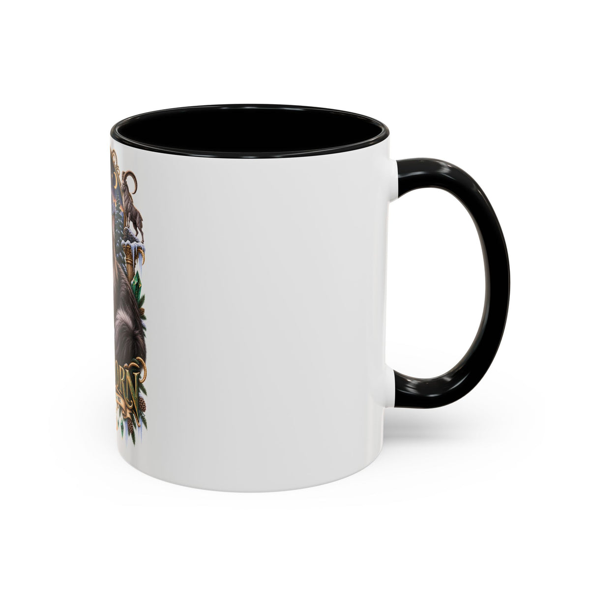 Capricorn Norwegian Forest Zodiac Cat Accent Coffee Mug – Astrology Cat Gift (11/15 oz)